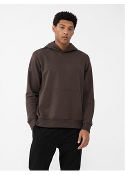 4F Bluza 4FAW23TSWSM688 Brązowy Regular Fit ze sklepu MODIVO w kategorii Bluzy męskie - zdjęcie 182718880