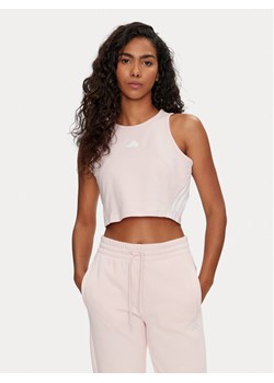 adidas Top Future Icons 3-Stripes IW5295 Różowy Slim Fit ze sklepu MODIVO w kategorii Bluzki damskie - zdjęcie 182718932