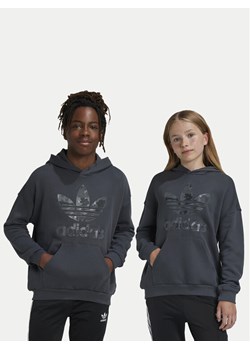 adidas Bluza Trefoil IY1755 Szary Regular Fit ze sklepu MODIVO w kategorii Bluzy chłopięce - zdjęcie 182719012