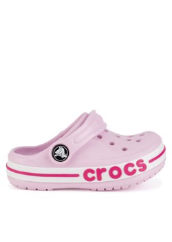 Crocs Klapki BAYABAND CLOG T 207018-6TG Różowy ze sklepu MODIVO w kategorii Klapki dziecięce - zdjęcie 182719042
