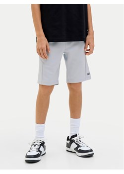 Jack&Jones Junior Szorty sportowe Gordon Fusion 12274667 Szary Slim Fit ze sklepu MODIVO w kategorii Spodenki chłopięce - zdjęcie 182719104