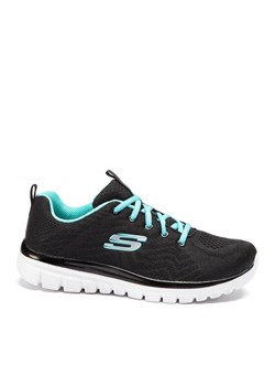 Skechers Sneakersy Get Connected 12615/BKTQ Czarny ze sklepu MODIVO w kategorii Buty sportowe damskie - zdjęcie 182719173
