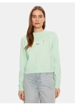 Guess Jeans Bluza W5RQ28 K68I4 Zielony Regular Fit ze sklepu MODIVO w kategorii Bluzy damskie - zdjęcie 182719290