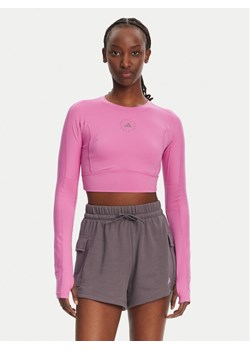 adidas by Stella McCartney Koszulka techniczna Stella McCartney TrueStrength JJ1644 Różowy Slim Fit ze sklepu MODIVO w kategorii Bluzki damskie - zdjęcie 182719314