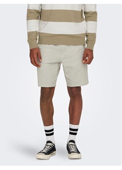 Only & Sons Szorty materiałowe 22024967 Szary Loose Fit ze sklepu MODIVO w kategorii Spodenki męskie - zdjęcie 182719333