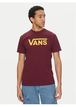 Vans T-Shirt Classic VN000GGG Bordowy Regular Fit ze sklepu MODIVO w kategorii T-shirty męskie - zdjęcie 182719350