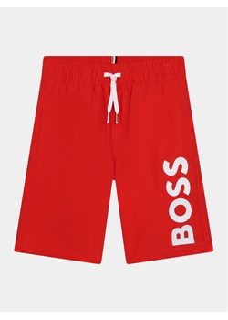 Boss Szorty kąpielowe J50662 D Czerwony Regular Fit ze sklepu MODIVO w kategorii Kąpielówki chłopięce - zdjęcie 182719410