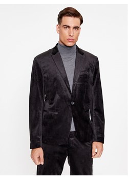Guess Marynarka Fulham M3BN15 K54M0 Czarny Regular Fit ze sklepu MODIVO w kategorii Marynarki męskie - zdjęcie 182719480
