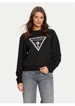 Guess Bluza W5RQ09 K8802 Czarny Regular Fit ze sklepu MODIVO w kategorii Bluzy damskie - zdjęcie 182719491