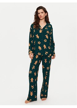 Hunkemöller Piżama 300547 Zielony Relaxed Fit ze sklepu MODIVO w kategorii Piżamy damskie - zdjęcie 182719632