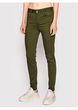 Liu Jo Spodnie materiałowe WF2362 T7144 Zielony Skinny Fit ze sklepu MODIVO w kategorii Spodnie damskie - zdjęcie 182719643