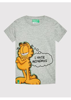 United Colors Of Benetton T-Shirt Garfield 3096G103U Szary Regular Fit ze sklepu MODIVO w kategorii Koszulki niemowlęce - zdjęcie 182719754