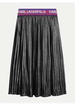Karl Lagerfeld Kids Spódnica plisowana Z30196 S Szary Regular Fit ze sklepu MODIVO w kategorii Spódnice dziewczęce - zdjęcie 182719764