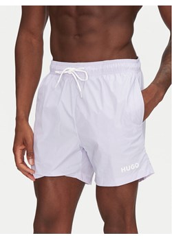 HUGO Szorty kąpielowe Haiti 50469312 Fioletowy Regular Fit ze sklepu MODIVO w kategorii Kąpielówki - zdjęcie 182719814