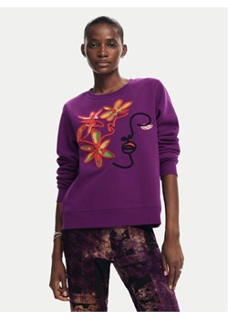 Desigual Bluza Lady 24WWSK16 Fioletowy Regular Fit ze sklepu MODIVO w kategorii Bluzy damskie - zdjęcie 182719842