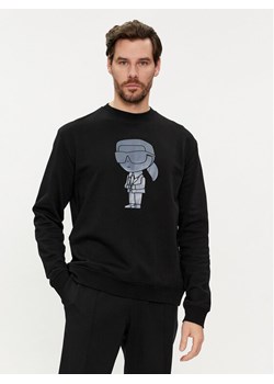 KARL LAGERFELD Bluza 705428 542941 Czarny Regular Fit ze sklepu MODIVO w kategorii Bluzy męskie - zdjęcie 182720074