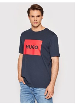 Hugo T-Shirt Dulive222 50467952 Granatowy Regular Fit ze sklepu MODIVO w kategorii T-shirty męskie - zdjęcie 182720241