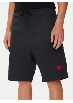 Hugo Szorty materiałowe Garlio242 50510594 Czarny Regular Fit ze sklepu MODIVO w kategorii Spodenki męskie - zdjęcie 182720270