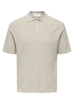 Only & Sons Polo Tony 22033571 Beżowy Regular Fit ze sklepu MODIVO w kategorii T-shirty męskie - zdjęcie 182720354