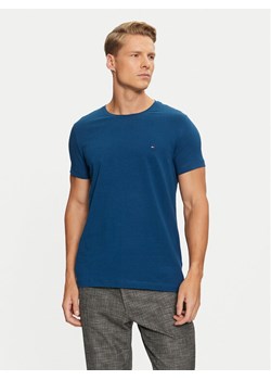 Tommy Hilfiger T-Shirt MW0MW10800 Granatowy Slim Fit ze sklepu MODIVO w kategorii T-shirty męskie - zdjęcie 182720613