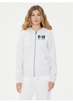 Helly Hansen Bluza W Hh Logo Full Zip Hoodie 2.0 34461 Biały Regular Fit ze sklepu MODIVO w kategorii Bluzy damskie - zdjęcie 182720632