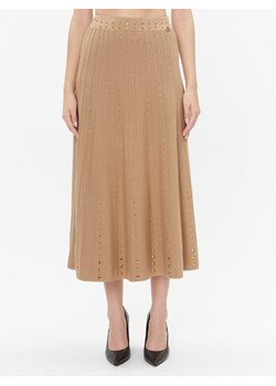 TWINSET Spódnica trapezowa 232TT3172 Brązowy Regular Fit ze sklepu MODIVO w kategorii Spódnice - zdjęcie 182720670