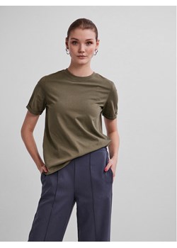 Pieces T-Shirt Ria 17086970 Zielony Regular Fit ze sklepu MODIVO w kategorii Bluzki damskie - zdjęcie 182720720