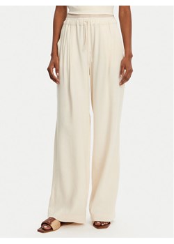 Marella Spodnie materiałowe Fred 2513131085 Écru Wide Leg ze sklepu MODIVO w kategorii Spodnie damskie - zdjęcie 182720760