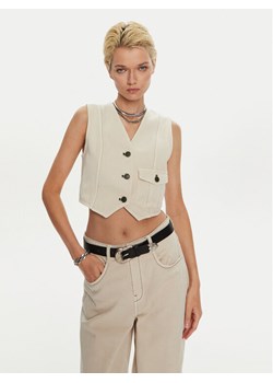Miss Sixty Kamizelka 6L3WJ4620000 Écru Regular Fit ze sklepu MODIVO w kategorii Kamizelki damskie - zdjęcie 182720801