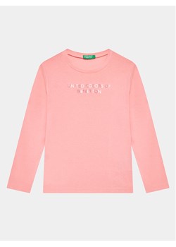 United Colors Of Benetton Bluzka 3I9WG10A3 Różowy Regular Fit ze sklepu MODIVO w kategorii Bluzki dziewczęce - zdjęcie 182721043