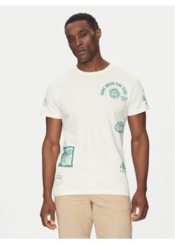 INDICODE T-Shirt Inflorallo 41-137 Écru Regular Fit ze sklepu MODIVO w kategorii T-shirty męskie - zdjęcie 182721063