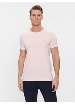 Tommy Hilfiger T-Shirt MW0MW10800 Różowy Slim Fit ze sklepu MODIVO w kategorii T-shirty męskie - zdjęcie 182721102