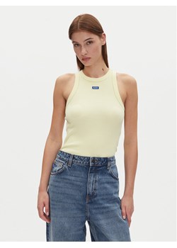 HUGO Top Easy Tank_B 50508857 Żółty Slim Fit ze sklepu MODIVO w kategorii Bluzki damskie - zdjęcie 182721130