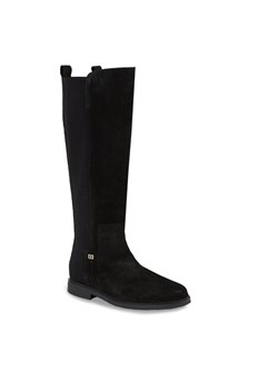 Tommy Hilfiger Oficerki Tommy Essentials Longboot FW0FW07476 Czarny ze sklepu MODIVO w kategorii Kozaki damskie - zdjęcie 182721280