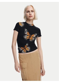 Desigual T-Shirt Croise 24WWTK55 Czarny Slim Fit ze sklepu MODIVO w kategorii Bluzki damskie - zdjęcie 182721333
