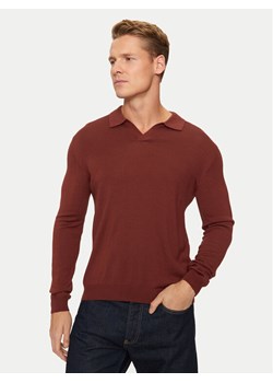 Sisley Sweter 11BAS300J Czerwony Regular Fit ze sklepu MODIVO w kategorii Swetry męskie - zdjęcie 182721354