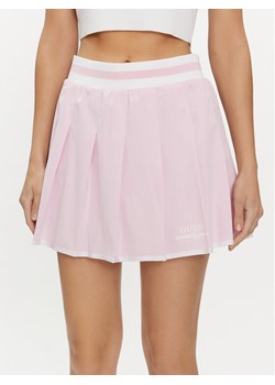 Guess Spódnica trapezowa Arleth V4GD19 WG2Q0 Różowy Regular Fit ze sklepu MODIVO w kategorii Spódnice - zdjęcie 182721372