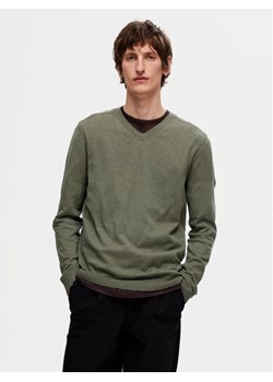 Selected Homme Sweter 16090147 Zielony Regular Fit ze sklepu MODIVO w kategorii Swetry męskie - zdjęcie 182721404