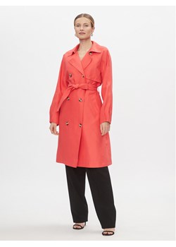 Vero Moda Trencz Doreen 10301287 Różowy Regular Fit ze sklepu MODIVO w kategorii Płaszcze damskie - zdjęcie 182721422