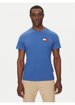 Tommy Jeans T-Shirt Essential DM0DM20740 Niebieski Slim Fit - id: 0000304661297 - marki Tommy Jeans - 182721491 Tommy Jeans T-Shirt Essential DM0DM20740 Niebieski Slim Fit ze sklepu MODIVO w kategorii T-shirty męskie - zdjęcie 182721491