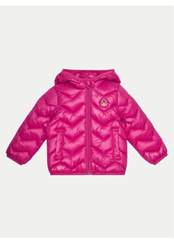United Colors Of Benetton Kurtka zimowa 21INGN02Z Różowy Regular Fit ze sklepu MODIVO w kategorii Kurtki dziewczęce - zdjęcie 182721512