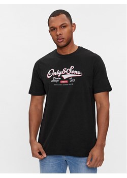 Only & Sons T-Shirt Lenny 22028593 Czarny Regular Fit ze sklepu MODIVO w kategorii T-shirty męskie - zdjęcie 182721572
