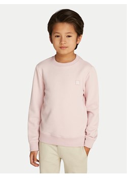 Calvin Klein Jeans Bluza Mono Mini Badge IU0IU00570 Różowy Regular Fit ze sklepu MODIVO w kategorii Bluzy dziewczęce - zdjęcie 182721672