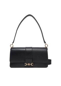 Tommy Hilfiger Torebka Heritage Leather Conv Crossover AW0AW17399 Czarny ze sklepu MODIVO w kategorii Torebki damskie - zdjęcie 182721881