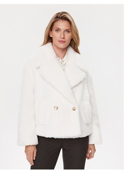 Boss Kożuch Curmina 50503419 Biały Oversize - id: 0000302897568 - marki BOSS HUGO BOSS - 182721883 Boss Kożuch Curmina 50503419 Biały Oversize ze sklepu MODIVO w kategorii Płaszcze damskie - zdjęcie 182721883
