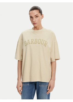 Barbour T-Shirt Katie Relaxed LTS0664CR31 Beżowy Relaxed Fit ze sklepu MODIVO w kategorii Bluzki damskie - zdjęcie 182721890