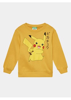 United Colors Of Benetton Bluza POKEMON 3J73G10CO Żółty Regular Fit ze sklepu MODIVO w kategorii Bluzy chłopięce - zdjęcie 182721973