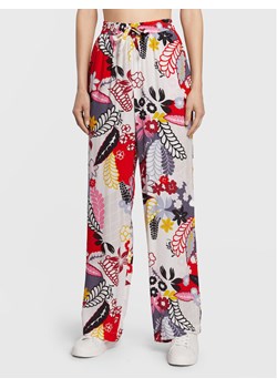United Colors Of Benetton Spodnie materiałowe 4OAKDF01I Kolorowy Relaxed Fit ze sklepu MODIVO w kategorii Spodnie damskie - zdjęcie 182722110