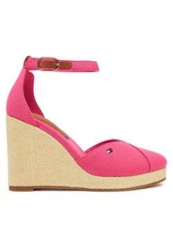 Tommy Hilfiger Półbuty Flag High Wedge Espad Closed Toe FW0FW08494 Różowy - id: 0000305156259 - marki Tommy Hilfiger - 182722223 Tommy Hilfiger Półbuty Flag High Wedge Espad Closed Toe FW0FW08494 Różowy ze sklepu MODIVO w kategorii Espadryle damskie - zdjęcie 182722223