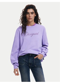 Desigual Bluza 25SWSK16 Fioletowy Regular Fit ze sklepu MODIVO w kategorii Bluzy damskie - zdjęcie 182722361